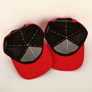 Wholesale Custom Design Your Own Logo <b>Mens</b> 5 Panel Laser Cut Hole Hat,<b>Flat</b> Bill Waterproof Hip Hop Gorras Snapback <b>Cap</b> - Product Image 3