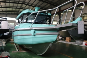 Yate de Vela de Aluminio de 7.5m (25 pies) con Certificación CE, Personalizado, Barco de Pesca de Lujo con Cabina y Motor Fuera de Borda - Product Image 2