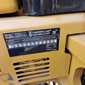 Excavadora Pequeña Caterpillar 305.5E de Segunda Mano, Modelo 2022, Motor, Caja de Cambios, Bomba, Buena Calidad, Probada e Inspeccionada - Product Image 5