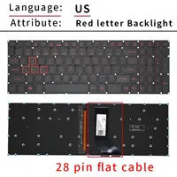 Teclado en Español Estadounidense, Portugués Brasileño y Ruso para Acer Aspire VX15 VX5-591G VX5-591 VX5-793 VN7-593 VN7-793 VN7-793G
