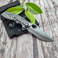 Grenzüberschreitendes Outdoor-Camping-Taktikmesser mit kreativem kleinem Wolfsrelief-Design, exquisites Geschenk, scharfes Edelstahlwerkzeug