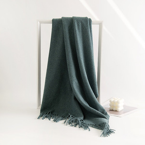 Venta al por mayor Otoño Invierno Pashmina Cachemira Bufanda Hombres Mujeres Bufanda Chal Poliéster - Product Image 2