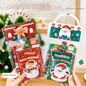 Set de Papelería Navideña Portátil, Útiles Escolares Festivos, Kit de Escritura para Niños, Recompensas para Clases Navideñas, Regalos para Fiestas - Product Image 1