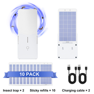 Trappola Adesiva Portatile Ricaricabile con <span class=keywords><strong>Luce</strong></span> UV LED per il Controllo di Formiche e Insetti, Ecologica a Stato Solido per Esterni - Product Image 1