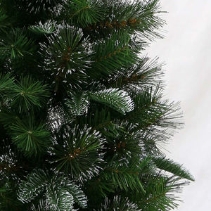 شجرة عيد الميلاد بثلج ممتاز مقاس 7.5 قدم ، شجرة بولي إيثيلين خضراء صناعية بسماكة سميكة لتزيين الأعياد - Product Image 2