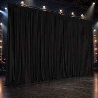Rideaux de scène en coton à plis inversés, motif vintage, résistants au feu, certifiés NFPA701, écologiques, fabriqués sur mesure en usine, rideau acoustique