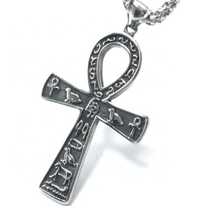 Flywu — pendentif en acier inoxydable, pendentif Antique en relief, or, argent, symbole classique, grec, Animal, cheville - Product Image 5