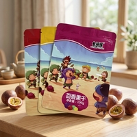 Op maat bedrukte cartoon aluminiumfolie stand-up pouch met hersluitbare ziplock, mylar voedselverpakking van plastic voor snoep en snacks