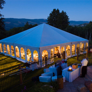 Commercial Aluminum Tents Waterproof Lightweight For Outdoor Events Weddings Parties Pvc Canvas Fabric Side Wall With Sidewall - Product Image 1