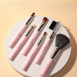 Ensemble de pinceaux de maquillage vegan, marque privée, luxe, 5 pièces, ensemble de pinceaux de maquillage de voyage de haute qualité avec boîte d'emballage - Product Image 2