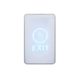 Sistem kontrol akses pintu, tombol keluar sentuh dengan saklar tombol keluar pelepas pintu Led untuk rumah kantor