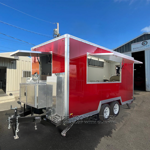 Catering Food Truck Fully Equipped Taco Trailers Mobile <b>Kitchen</b> Pizza Coffee Cart Ice BBQ Truck Cheap Mobile Food Trailer BY-SST - Product Image 2