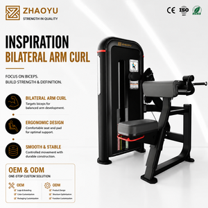 Macchina Commerciale Bilaterale per Curl con Braccia ZY, Attrezzatura per Allenamento Bicipiti con Pesi Selezionabili, Macchina Fitness da Palestra, Fabbrica OEM ODM - Product Image 1