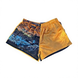 Factory Direct Custom Footy <b>Booty</b> Shorts 100% Polyester Anti-Bacterial Unisex Rugby Elastic Waist All Seasons Printed Logos - Product Image 1