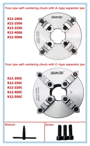 หัวจับแบบ 4 จับยึดอัตโนมัติ Sanou K12-80/100/160/200/250/320 สำหรับเครื่องกลึง - Product Image 2