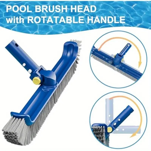 <span class=keywords><strong>Brosse</strong></span> de <span class=keywords><strong>piscine</strong></span> robuste de 17.5 pouces à <span class=keywords><strong>angle</strong></span> réglable et en nylon haute densité rotatif et poils ABS durables en matériau PP portable - Product Image 2