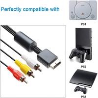 Câble de connexion AV audio-vidéo pour console de jeu PS1 PS2 PS3 Playstation, accessoires de console, nouveau design
