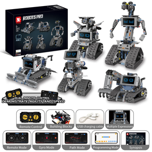OEM 6'sı 1 Arada STEM Eğitici Robot Yapım Blokları Seti, Çocuklar İçin Çok Modelli Paletli Robot Oyuncak - Product Image 3