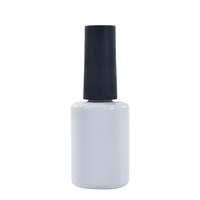 Fabricant direct 10ml cylindre vide conteneur clair mat noir brillant blanc verre vernis à ongles bouteille d'huile avec bouchon à vis