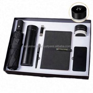 Cadeau personnalisé 2025 : Stylo-souris USB sans fil en acier inoxydable, Carnet A5, Haut-parleur, Batterie externe, Parapluie, Bouteille isotherme avec affichage de la température - Product Image 3