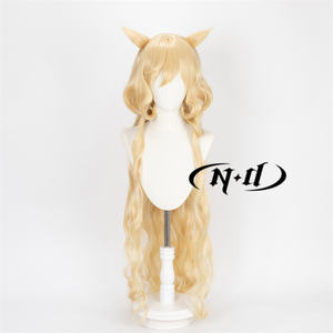 <span class=keywords><strong>Peluca</strong></span> de Cosplay ND Viviana Premium Resistente al Calor, 130% de Densidad, del Juego Arknights, <span class=keywords><strong>Caballero</strong></span> de las Velas, Cabello Largo Marrón Claro, Fibra Sintética - Product Image 2