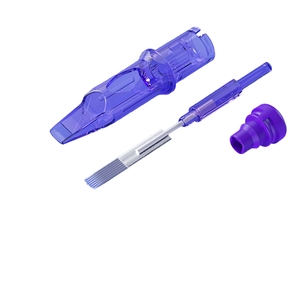 Agujas de Cartucho Desechables para PMU, Puntas de Aguja de Acero Inoxidable para Tatuajes de Cejas y Labios, Maquillaje Permanente, Uso Profesional en Estudio - Product Image 1