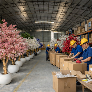 Albero di Ciliegio Artificiale da Interno, Albero di Sakura in Vaso Fatto a Mano per Decorazioni Commerciali e Domestiche - Product Image 3