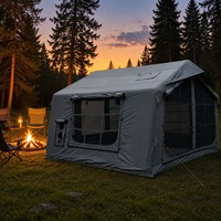 Abri de camping de luxe panoramique, extensible, réglable, manuel, anti-UV, avec ancrage, pour loisirs et soudage, qualité supérieure