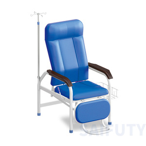 Silla de Infusión Saiford SFD 933A de Acero Inoxidable para Hospital y Clínica, Reclinable con Reposacabezas y Reposabrazos - Product Image 2