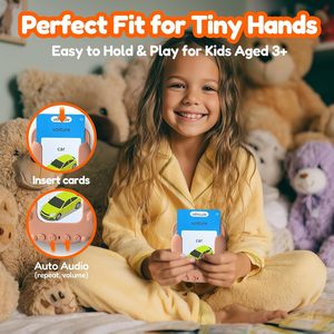 Tarjetas de Memoria Flash Bilingües en Inglés y Francés para Niños, Juguete Educativo Temprano para Niños Pequeños - Product Image 5
