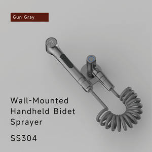 Pulvérisateur de bidet mural en acier inoxydable pour toilettes, pour hygiène féminine, écologique, pour salle de bain, pulvérisateur Shattaf musulman - Product Image 2