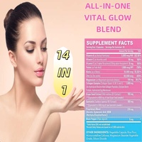 OEM Capsules Végétales Blanchissantes pour la Peau, Antioxydantes au Collagène, Suppléments à Base de Plantes avec Biotine, Kératine et Acide Hyaluronique