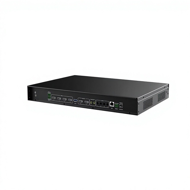 Rackmount 4 Channel 4K Live Streaming Video Encoder H.265 H.264 RTSP Recorder Host with Hard Drive Local Storage