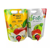 Pochette Doypack avec impression en héliogravure pour huile d'olive, tequila, bière de 1L à 5L, avec valve Vitop et conception jetable