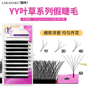 Lakanaku YY ชุดขนตาปลอมชุด4D 3D 6D ต่อแบบแฮนด์เมดเนื้อนุ่มธรรมชาติสำหรับมืออาชีพ - Product Image 1