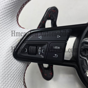 Volante Deportivo de Cuero con LED y Fibra de Carbono Forjada para Audi B9 B8 C8 A4 A6 A7 R8 TT RS A8 Q7, Venta Directa de Fábrica - Product Image 2