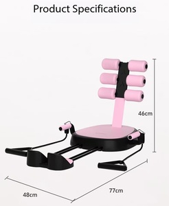Máquina de <span class=keywords><strong>Abdominales</strong></span> 7 en 1 con Asa Auxiliar Extraíble, Capacidad de Peso de 100 kg, Equipo de Ejercicio <span class=keywords><strong>para</strong></span> el Hogar - Product Image 2
