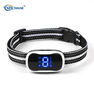 Newest 7 Sensitivity Levels Bark Collar Led Digital Display Dog No Bark Collar With Led Light