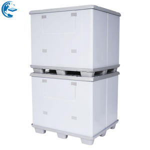 Boîte de palette en plastique pp, boîte de palette en plastique réutilisable boîte gaylord boîtes de manchon en plastique en carton avec division - Product Image 1