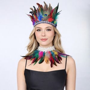 Boheemse veren hoofdbanden bulkverpakking voor muziekfestival carnaval strandfeest groothandel kleurrijke feest haaraccessoires op voorraad - Product Image 5