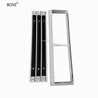 Diffuseur d'air de retour linéaire en alliage d'aluminium durable de style industriel moderne, grille de ventilation pour plafond, idéal pour salon