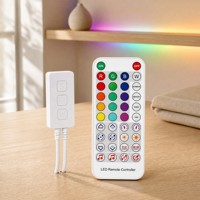 Contrôleur LED adressable avec synchronisation musicale, télécommande IR 38 touches, contrôle par application de groupes, pour éclairages de scène à LED pixel et accessoires d'éclairage