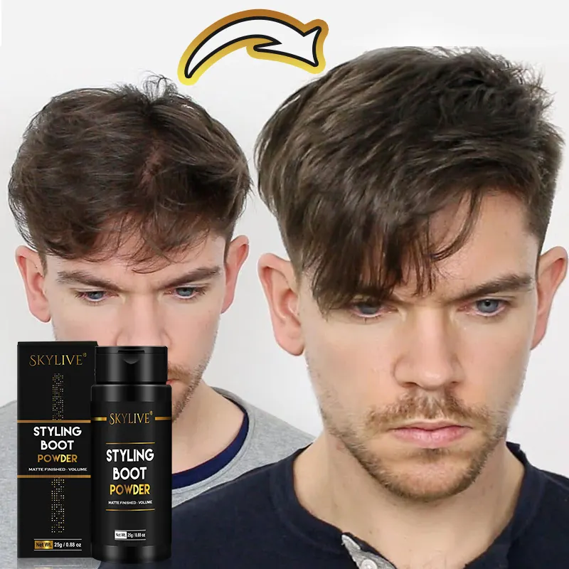 Private label Texture Volume Hair Powder Mens Hair Products Natural Matte Effect Styling Powder With Strong Hold