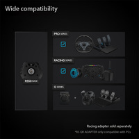 Volant à entraînement direct Logitech G RS50 pour PC/PS, avec levier de vitesses réglable et éclairage RGB LIGHTSYNC REV