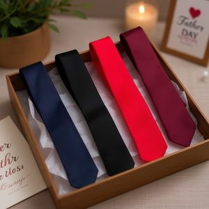 Set Regalo di Cravatte Fantasia in Poliestere da 7 Cm per Sposi, Padri e Occasioni Speciali - Product Image 2