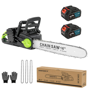 16-Inch Industrial Cordless Chainsaw Brushless Chain Saw 550W 2 Batteries Tool-Free Tension Auto Oiling <b>Tree</b> 16-Inch Bar I - Product Image 1