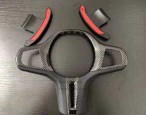 Nuevo producto, cubierta de volante de fibra de carbono personalizada para G30 G32 G15 G16, embellecedor de decoración de coche - Product Image 5