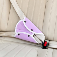 Coussin de ceinture de sécurité respirant en soie glacée pour enfants, réglable, protection de la nuque, compatible Toyota Honda VW