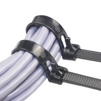 Fabricant d'attaches de câble en nylon réutilisables 7.4MM * 450 MM flexibles attaches de câble réutilisables 7.4MM * 450 MM