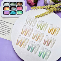 Nouveau Pat Nail Art Macaron Gradient Tacheté Couleur Longue Durée Designer Gel UV 15ml Salon Lampe LED Tremper Logo Personnalisé Peinture À Ongles